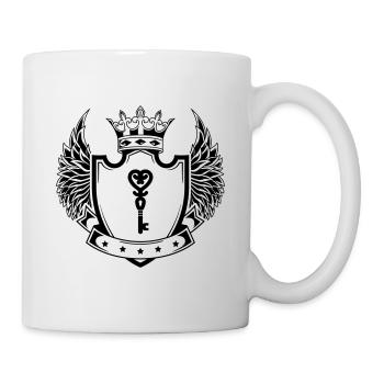 Mariage au cœur clé - Mug blanc - blanc - Droite
