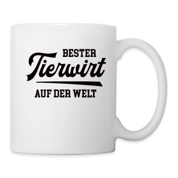 Bester Tierwirt Tierwirte Tierhaltung Tiere Bauer - Tasse - Weiß - Rechts