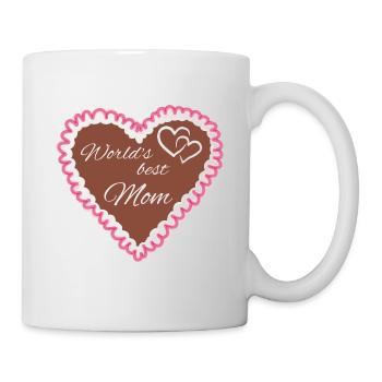 Gingerbread Heart World's best mom - Mug - white - Right