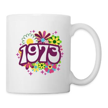 Fête Anniversaire Femme 1973 50 Ans Anniversaire - Mug blanc - blanc - Droite