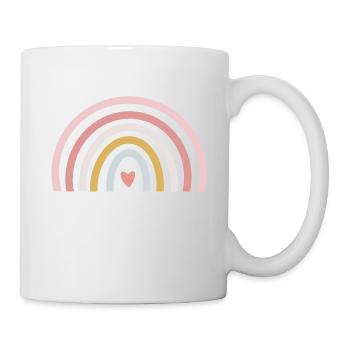 Pastell Regenbogen - Tasse - Weiß - Rechts