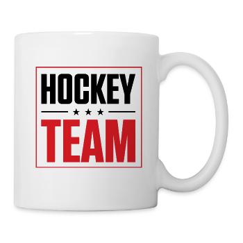 Équipe de hockey - Mug blanc - blanc - Droite