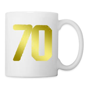 70 Number jersey - Mug - white - Right