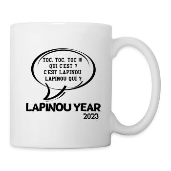 bonne année, happy New Year, 2023 - Mug blanc - blanc - Droite