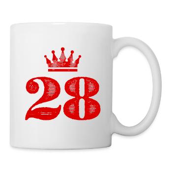 28 Number Krone - Mug - white - Right