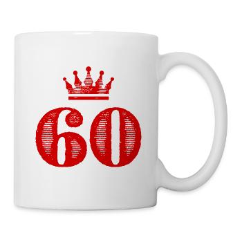 60 Number Crown - Mug - white - Right