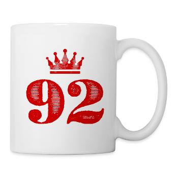 92 Number crown - Mug - white - Right