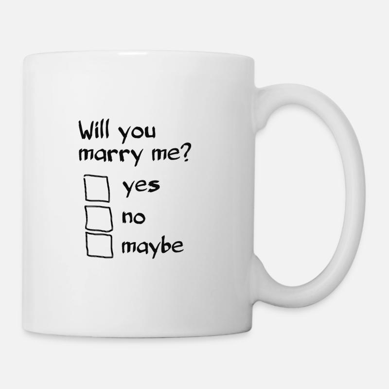 Will you marry me? Original marriage proposal - Mug - white