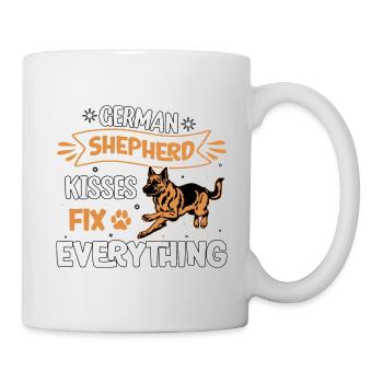 Deutscher Schäferhund Küsse bringen alles in Ordnung - Tasse - Weiß - Rechts