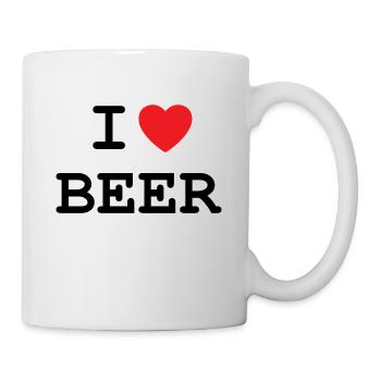 I love beer - Mug - white - Right
