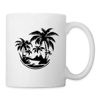 Island Summer Palm Beach - Mug - white - Right