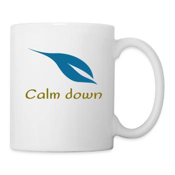 Calm down - Mug - white - Right