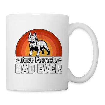 Meilleur papa français de tous les temps - Mug blanc - blanc - Droite