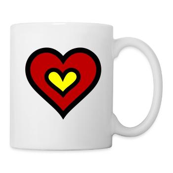 Symbole du cœur Amour - Mug blanc - blanc - Droite