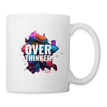 overthinker fish - Tasse - Weiß - Rechts