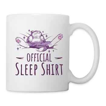 Cat Offizielles Schlafshirt für Katzenfans - Tasse - Weiß - Rechts