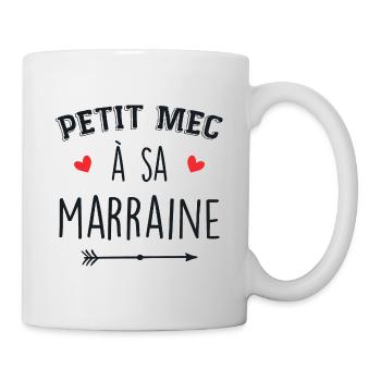 Petit mec à sa marraine - Mug blanc - blanc - Droite