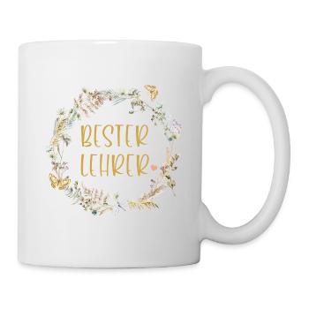 Bester Lehrer! personalisierbar - Tasse - Weiß - Rechts