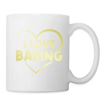 I love baking - Mug - white - Right