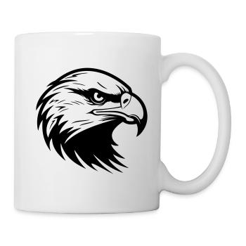 Eagle Head Silhouette - Mug - white - Right