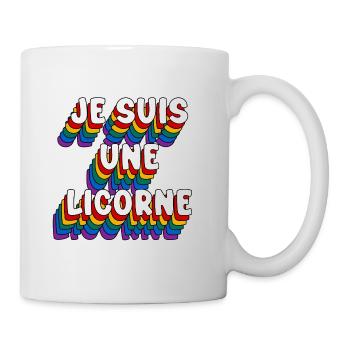 JE SUIS UNE LICORNE - Mug blanc - blanc - Droite
