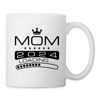 Mama 2024 Loading Mom - Tasse - Weiß - Rechts