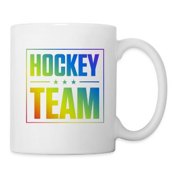 Équipe de hockey - Mug blanc - blanc - Droite