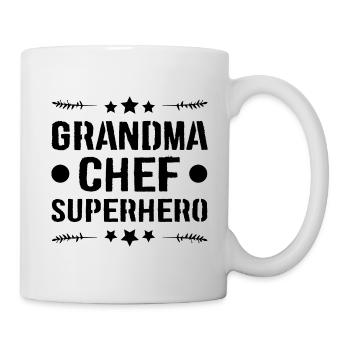 Grand-mère Super-héros - Mug blanc - blanc - Droite