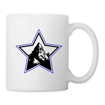Étoile symbole des montagnes - Mug blanc - blanc - Droite