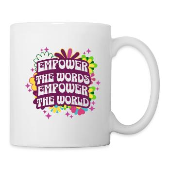Retro Wörter Brief Lehrer Lesen Lehrer - Tasse - Weiß - Rechts