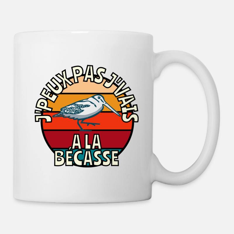 J’peux pas j’vais à la bécasse - Mug blanc - blanc