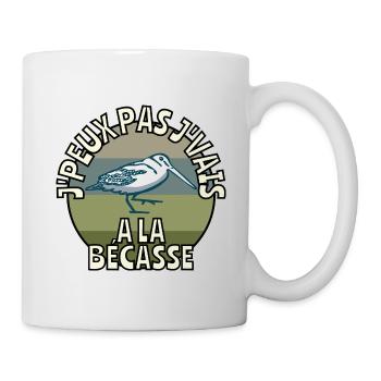 J’peux pas j’vais à la bécasse - Mug blanc - blanc - Droite