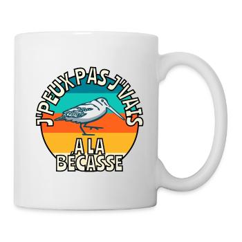 J’peux pas j’vais à la bécasse - Mug blanc - blanc - Droite