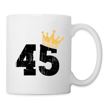 45 Crown 45th Birthday 45 Years - Mug - white - Right