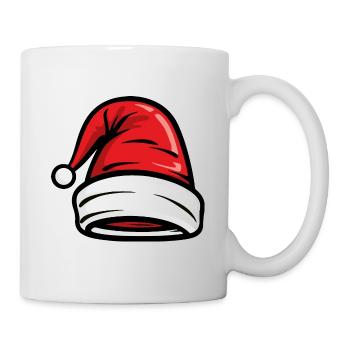 Bonnet symbole de chapeau de père Noël - Mug blanc - blanc - Droite