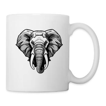 Elephant Head - Mug - white - Right