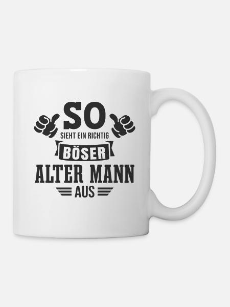 Böser Alter Mann Sarkasmus Spruch Lustig - Tasse - Weiß