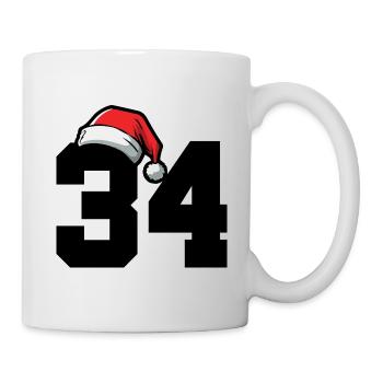 34 Numéro Noël - Mug blanc - blanc - Droite
