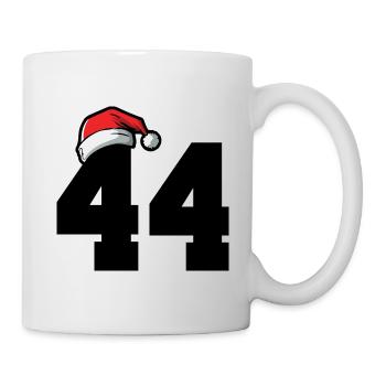 44 Zahl Weihnachten - Tasse - Weiß - Rechts