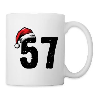 57 Nombre Noël - Mug blanc - blanc - Droite