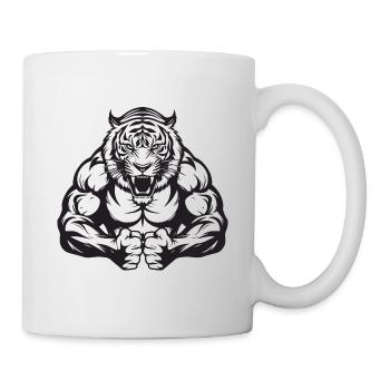 Gymnase d’entraînement Tiger Muscles - Mug blanc - blanc - Droite