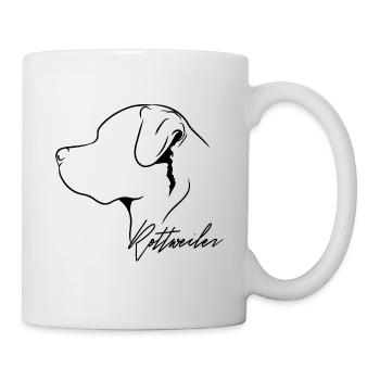 Rottweiler Profile Dogs Dog Wilsigns - Mug - white - Right