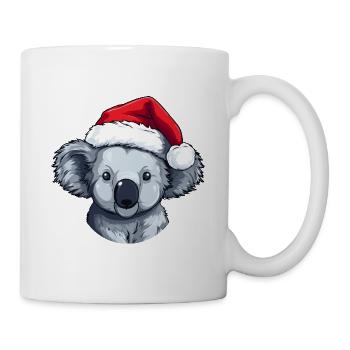 Koala Head Christmas Portrait - Mug - white - Right