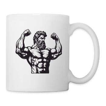 Bodybuilder Muscles Workout Gym - Mug blanc - blanc - Droite
