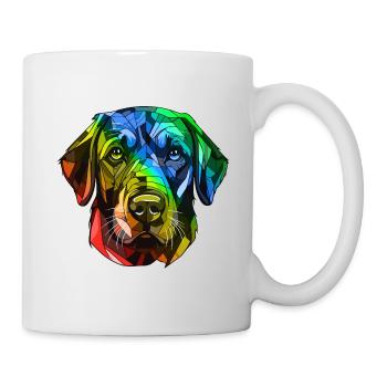 Labrador Dog Head Colorful - Mug - white - Right