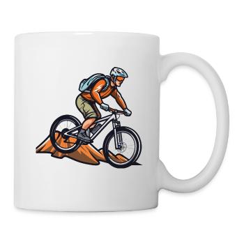 Mountainbiker Sport Mountainbike - Tasse - Weiß - Rechts