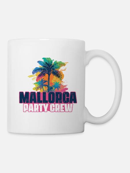 Mallorca Party Crew Urlaub - Tasse - Weiß