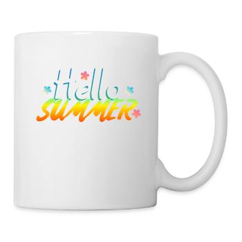 Hallo Sommer - Tasse - Weiß - Rechts