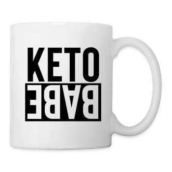 KetoBabe Vektor - Tasse - Weiß - Rechts