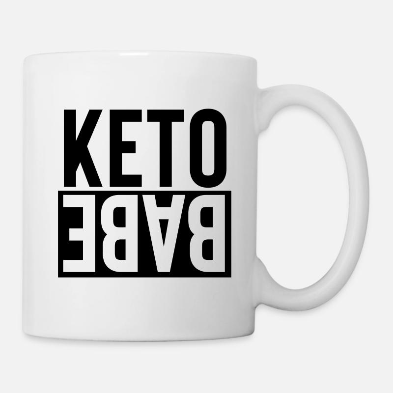 KetoBabe Vektor - Tasse - Weiß